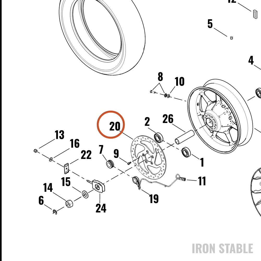 Harley-Davidson Brake Rotor, Rear