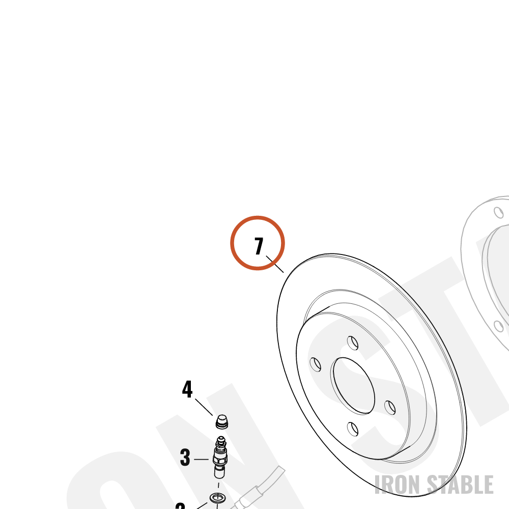Harley-Davidson Rotor, Brake, 10.6 In, Top Hat