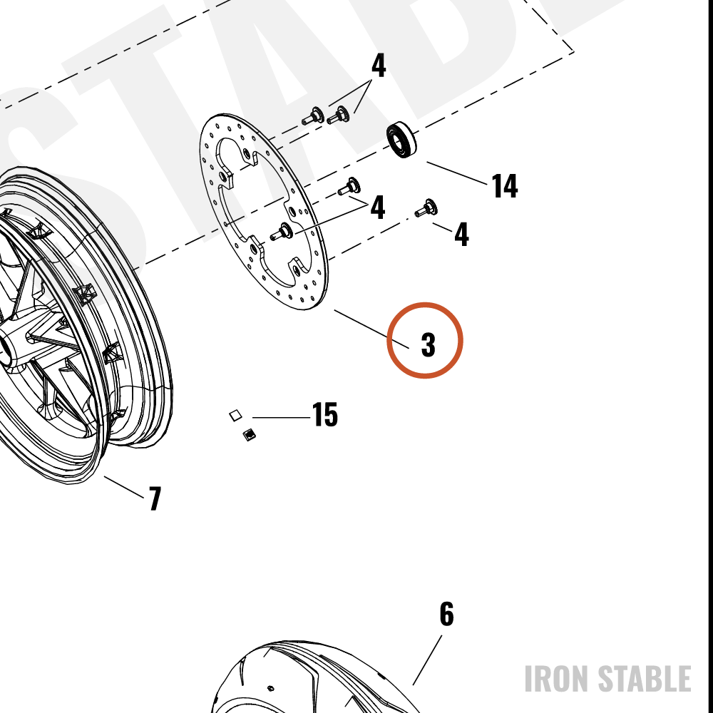 Harley-Davidson Rotor, Brake, Fr, 320mm Floating