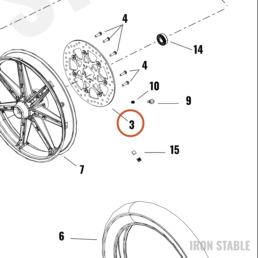 Harley-Davidson Rotor, Brake, Fr, 320mm Hub