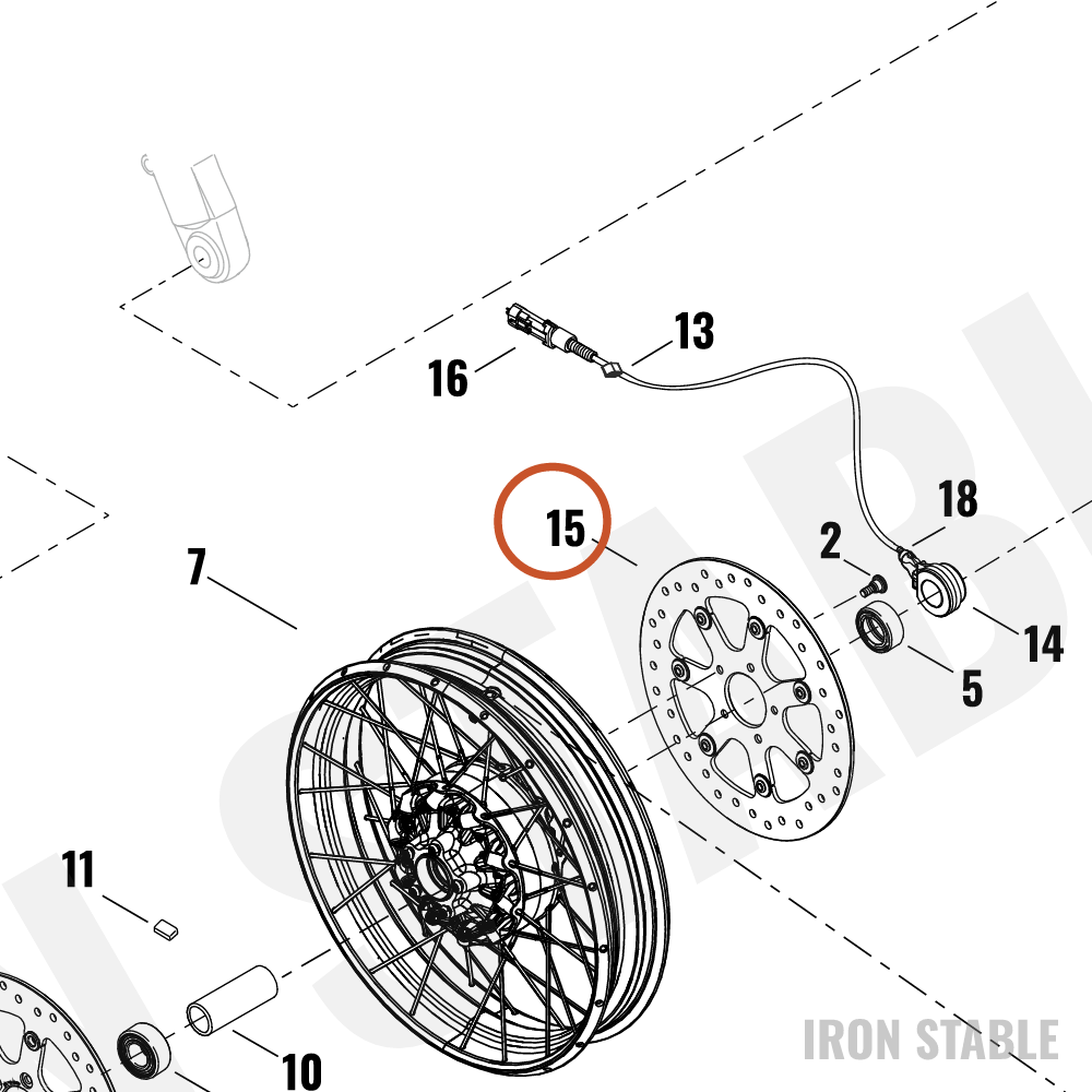 Harley-Davidson Rotor, Brake, Fr, 320x4.5, Hub