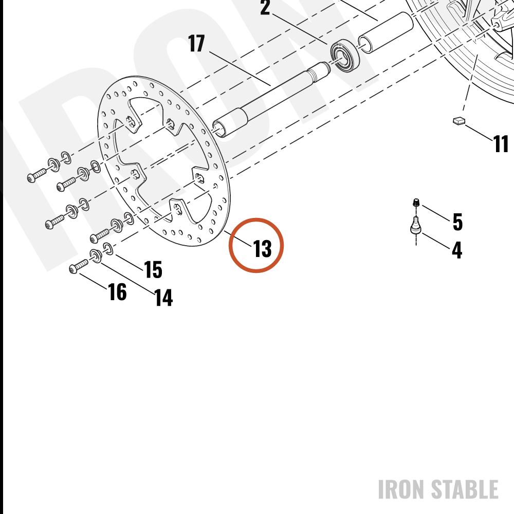 Harley-Davidson Rotor, Brake, Front