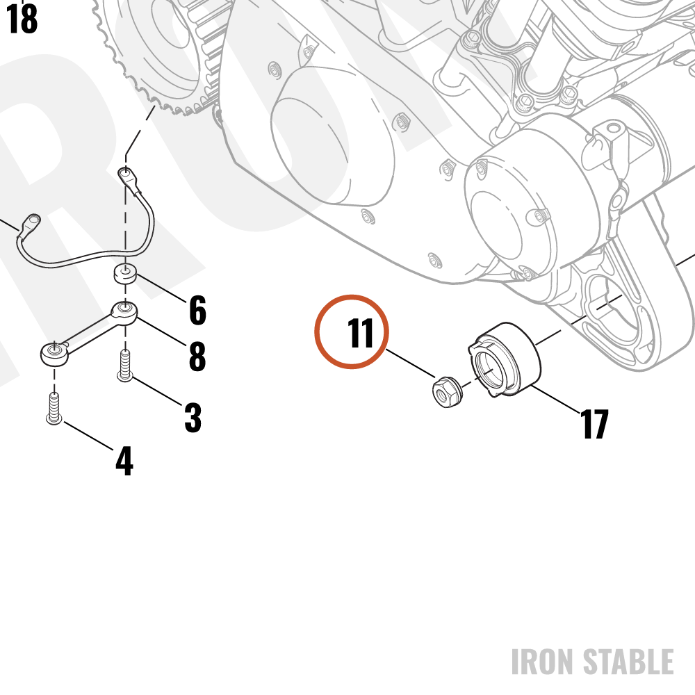 Harley-Davidson Mount, Engn Isol, X