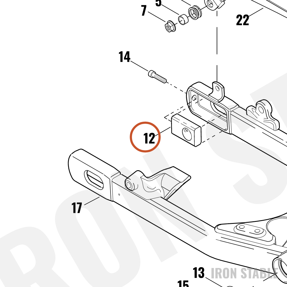 Harley-Davidson Block, Axle Adj