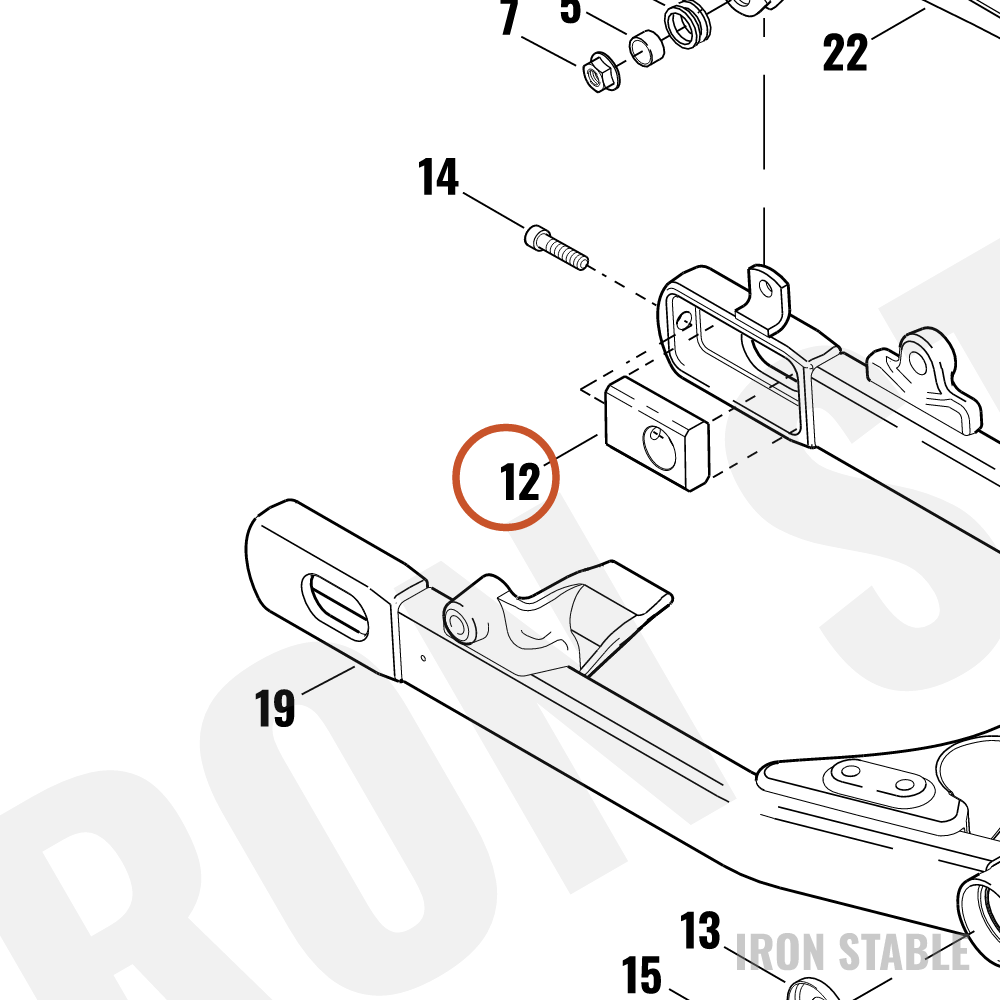 Harley-Davidson Block, Axle Adj