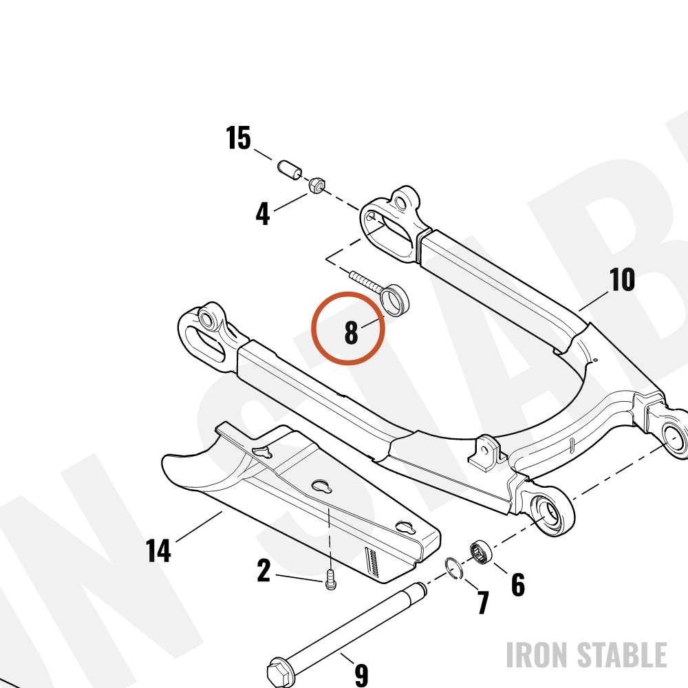 Harley-Davidson Axle, Rr, X
