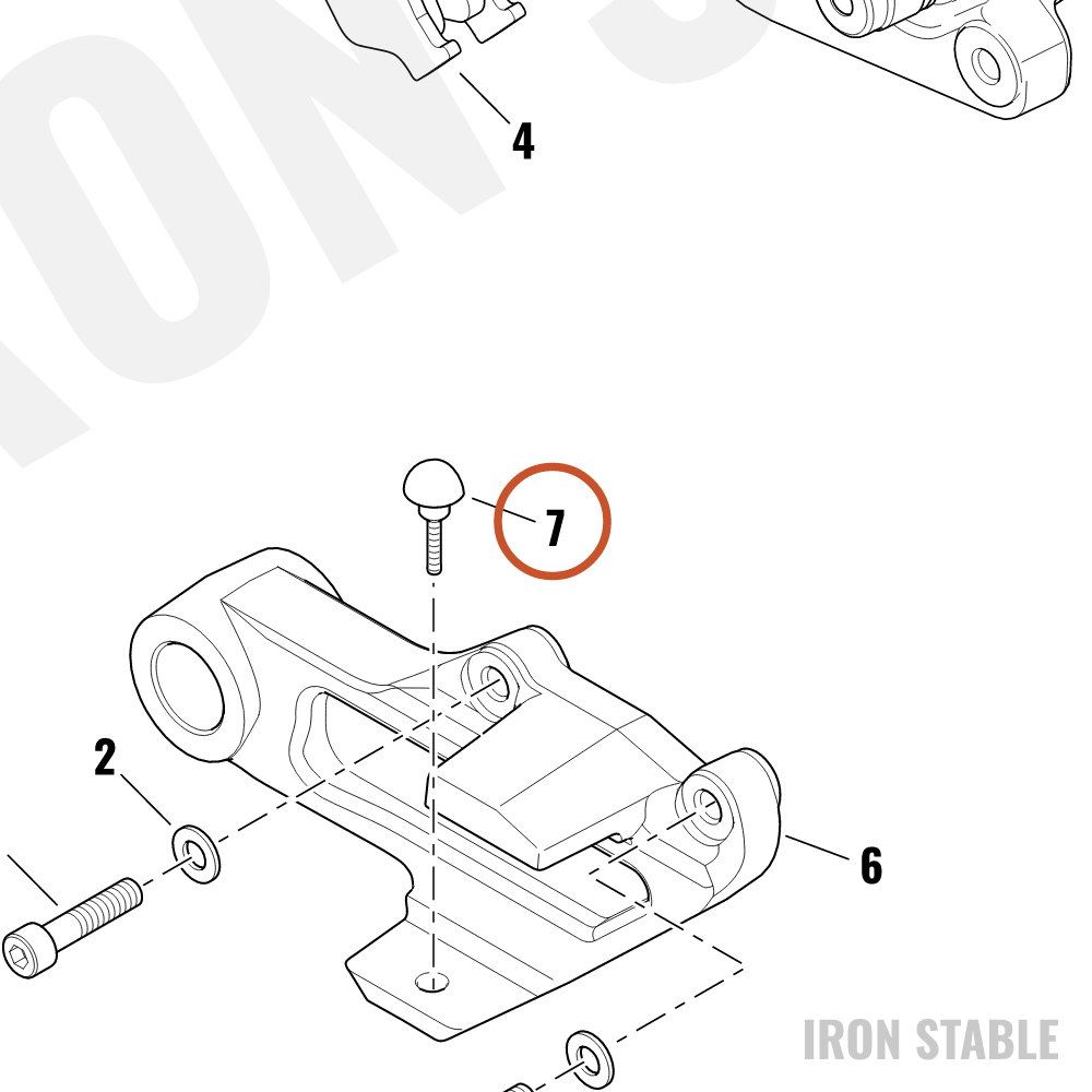 Harley-Davidson Damper, Brake Reaction Bracket,