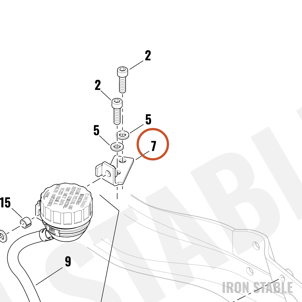 Harley-Davidson Brake Misc Component, Rsvr, Rr