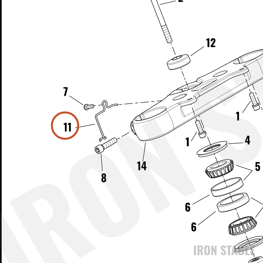 Harley-Davidson Bracket, Brake Mounting, Wireform