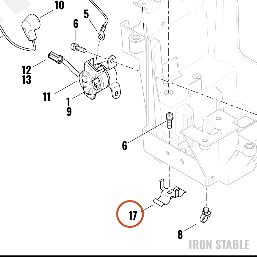 Harley-Davidson Bracket, Brake Mounting, Brake Line Retain
