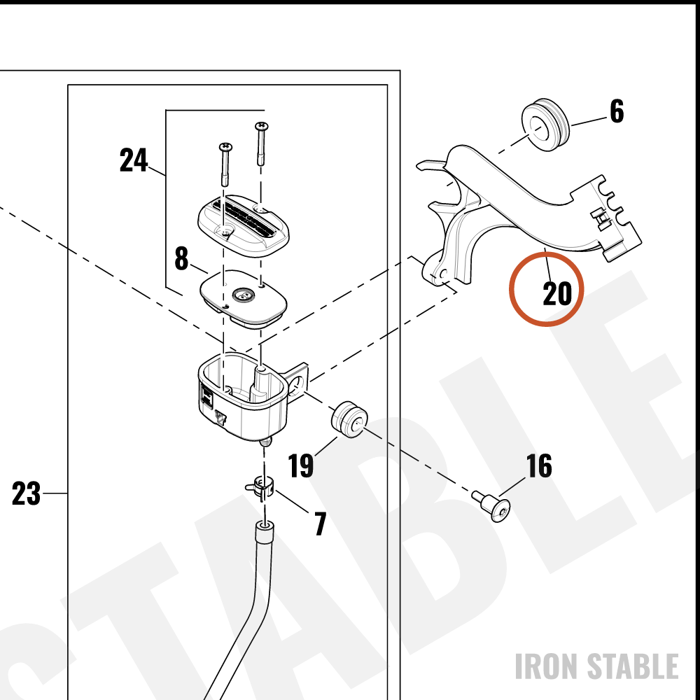 Harley-Davidson Bracket, Brake Mounting, Reservoir Mount