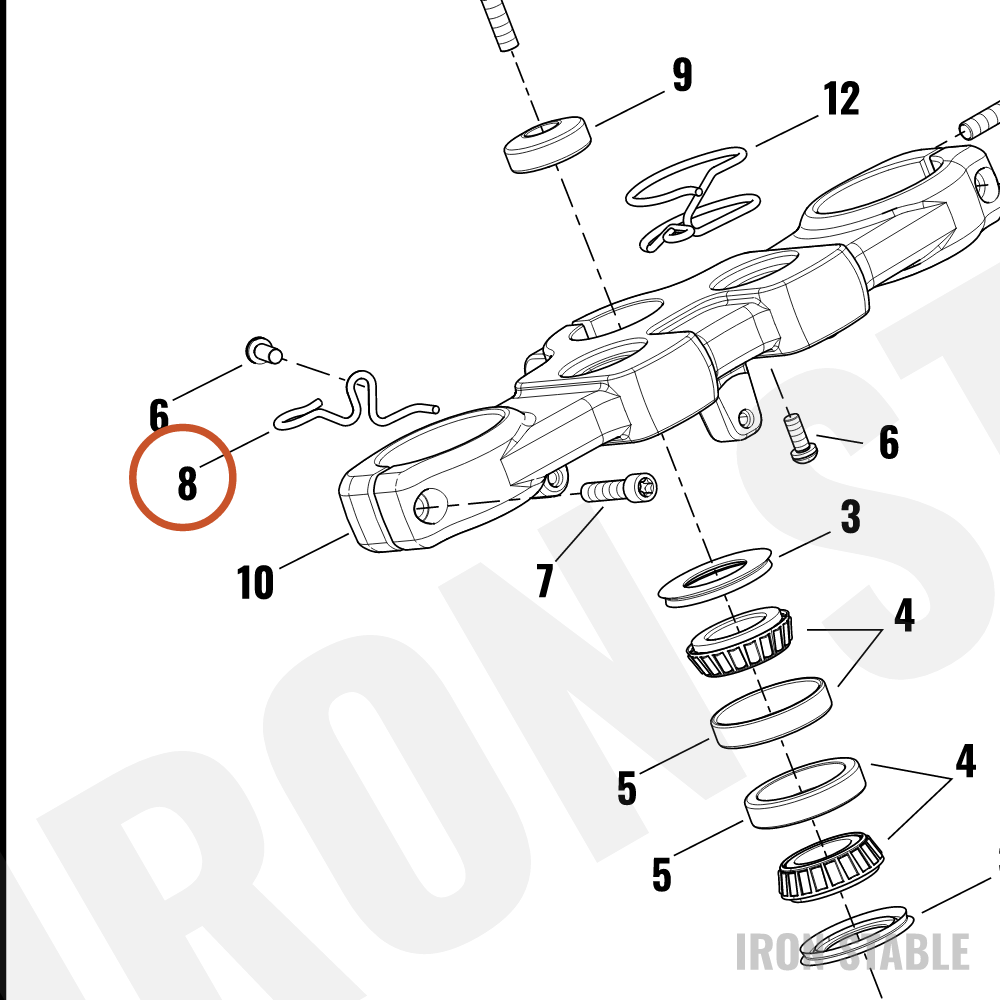 Harley-Davidson Bracket, Brake Mounting, Wireform