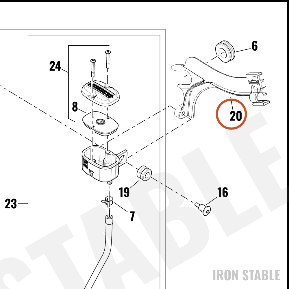 Harley-Davidson Bracket, Brake Mounting, Reservoir Mount