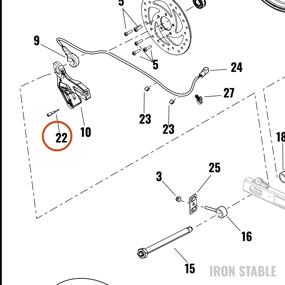 Harley-Davidson Brake Misc Component, Bumper, Rubber