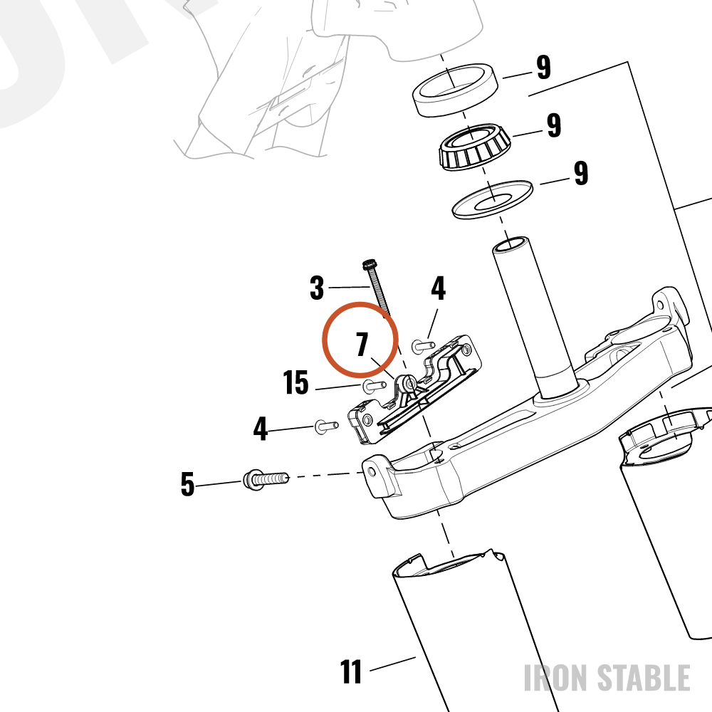 Harley-Davidson Bracket, Brake Mounting, Fr-Abs Brakeline