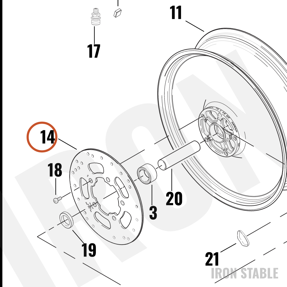 Harley-Davidson Brake Disc, Rear