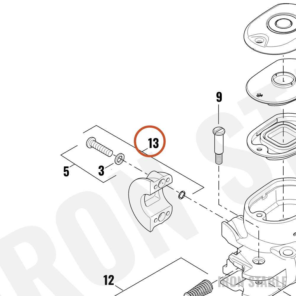 Harley-Davidson Brake Ma Cyl Sub-Component, Half Clam