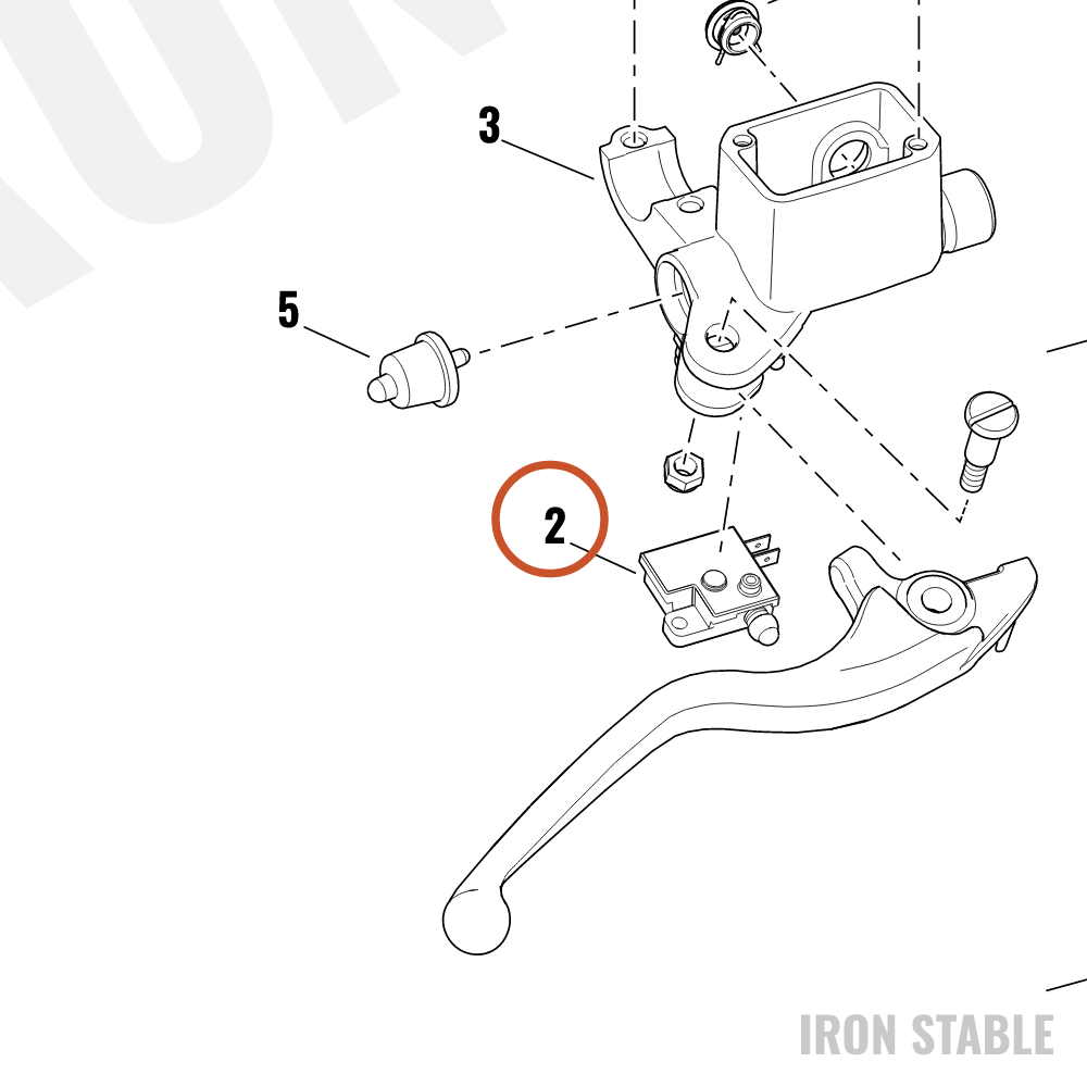 Harley-Davidson Switch, Front Brake Light