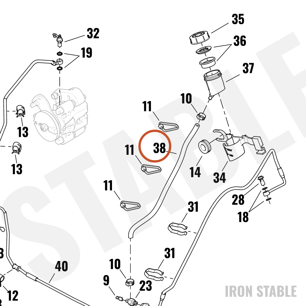Harley-Davidson Hose, Brake Master Cyl