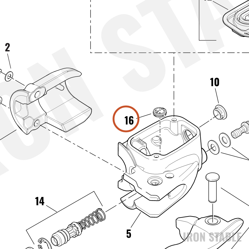 Harley-Davidson Brake Ma Cyl Sub-Component, Anti-Bubb
