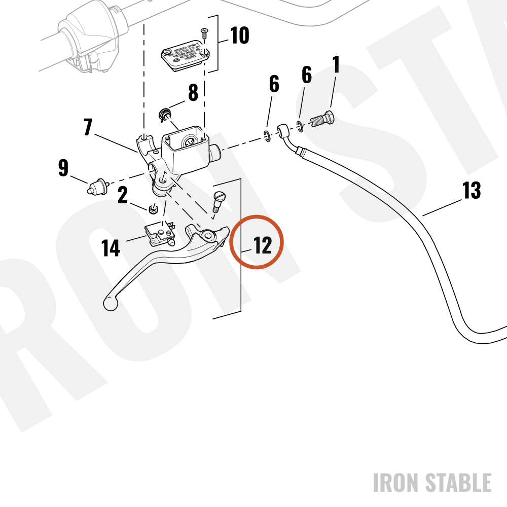 Harley-Davidson Kit-Lever Assembly, Brake