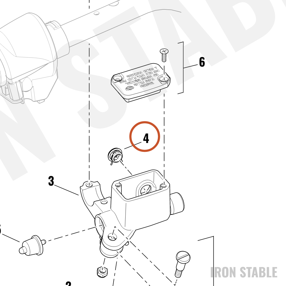 Harley-Davidson Kit-Sight Glass, Master Cyl, Fr