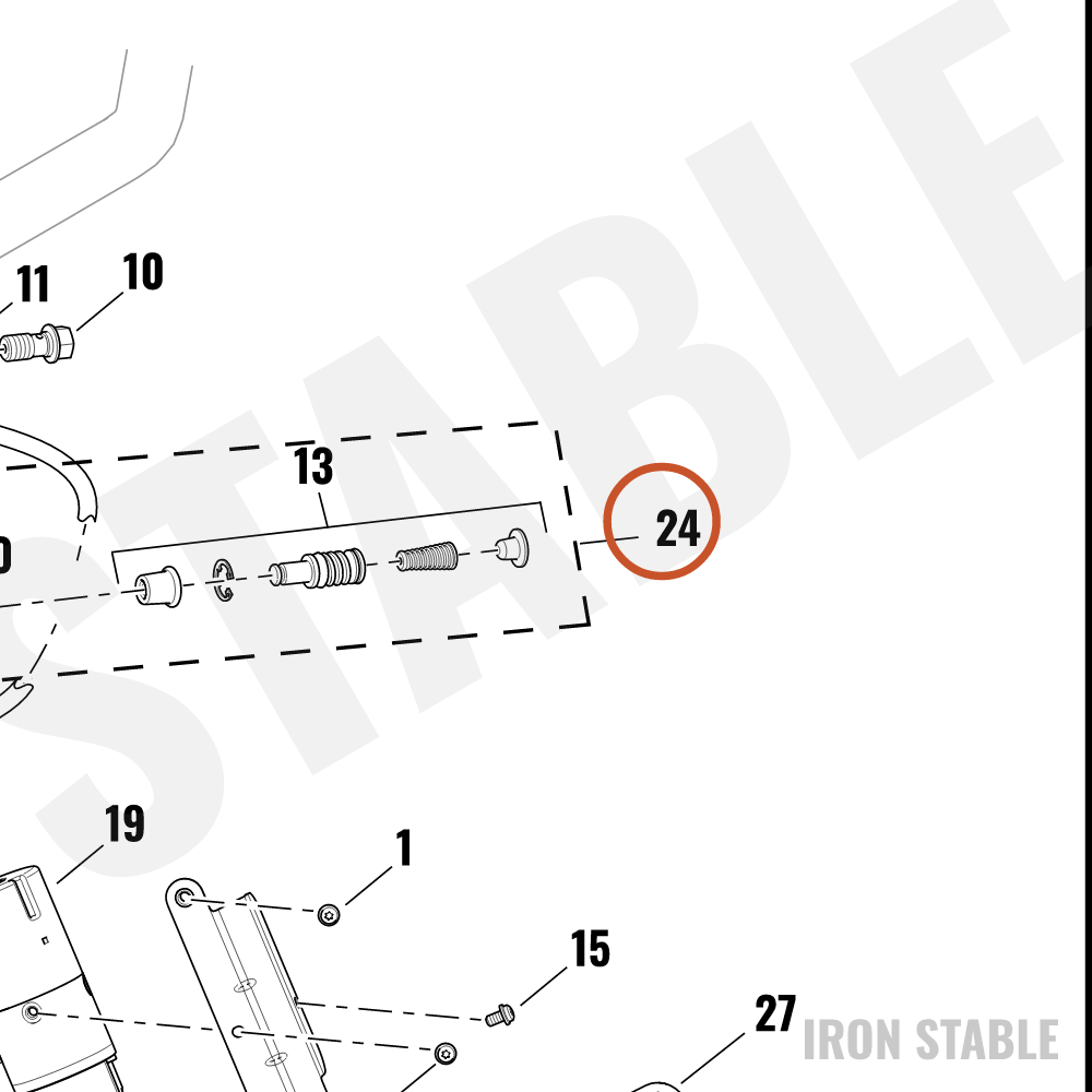 Harley-Davidson Brake Master Cyl Assembly, Front, 15.8mm