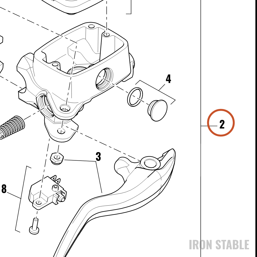 Harley-Davidson Brake Ma Cyl Assembly, Fr