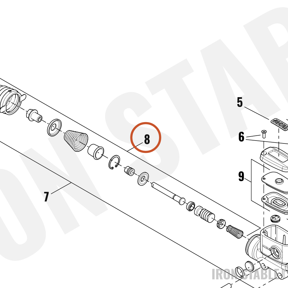 Harley-Davidson Piston Set, Brake Ma Cyl, Rebuild
