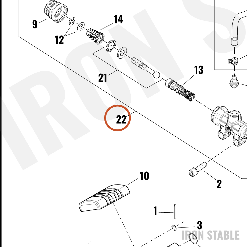 Harley-Davidson Brake Ma Cyl Assembly, Rear