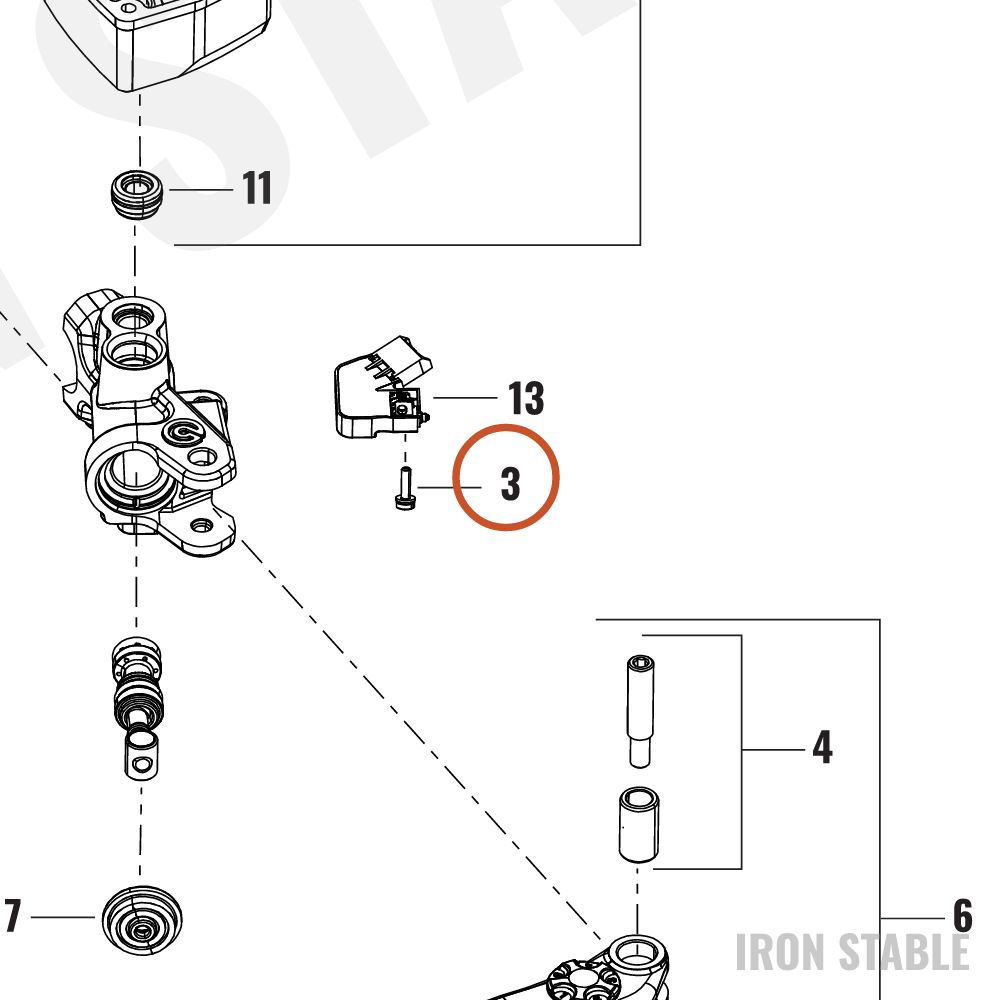 Harley-Davidson Brake Ma Cyl, Sw Scr, M3