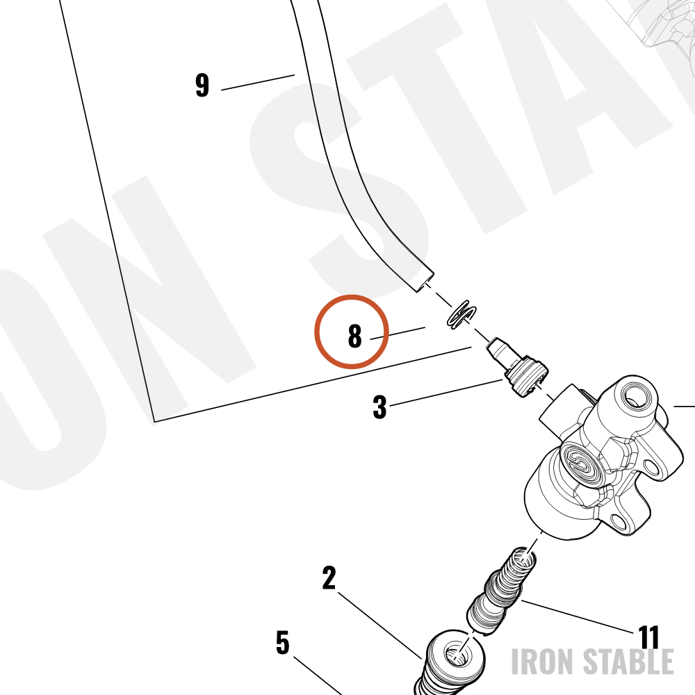 Harley-Davidson Hose, Brake Ma Cyl, Clip