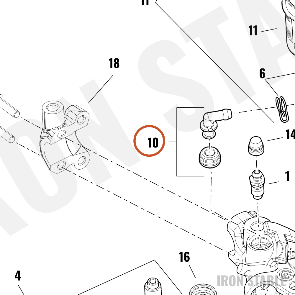 Harley-Davidson Brake Ma Cyl Sub-Component, Spigot Ki