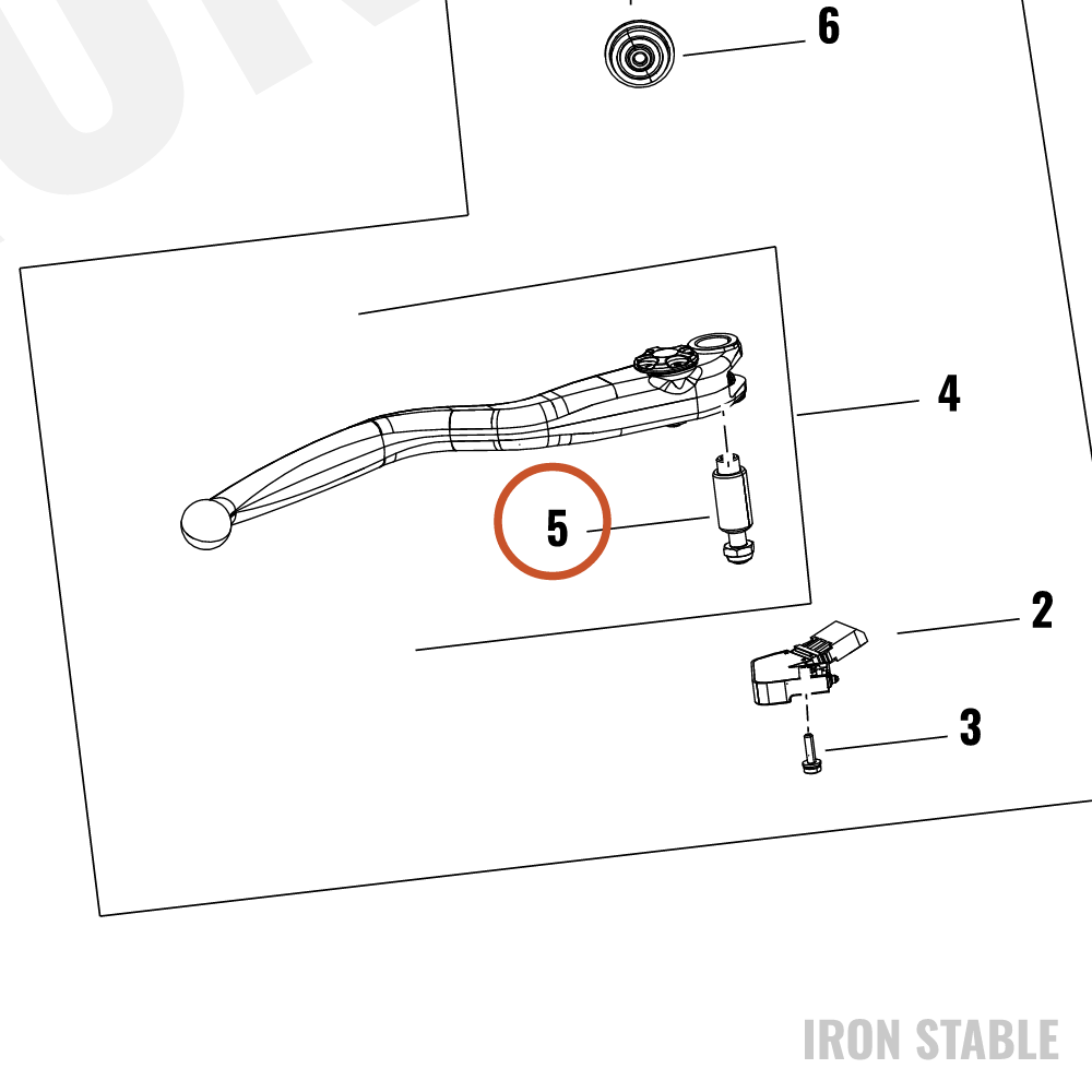 Harley-Davidson Lever, Fr Brake, Pvt Hardware