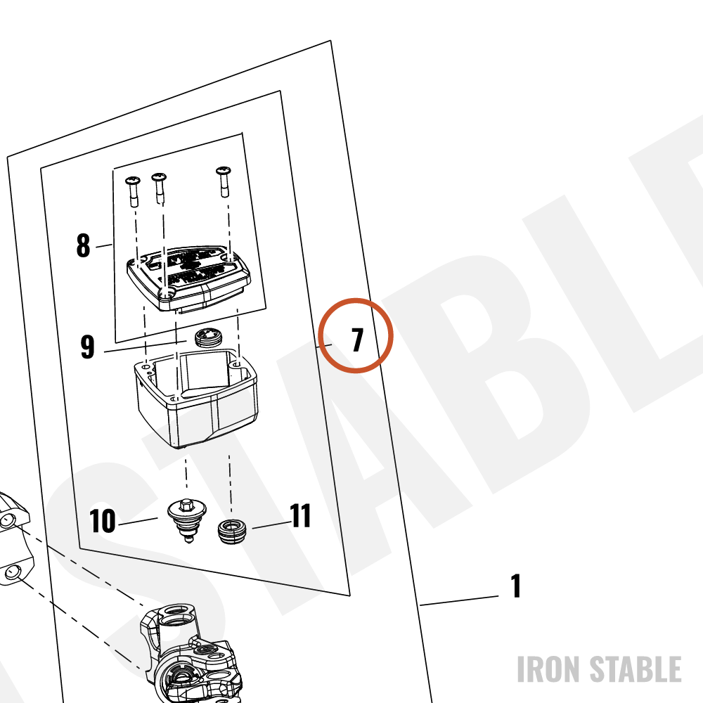 Harley-Davidson Rsvr, Brake Ma Cyl, Integrated