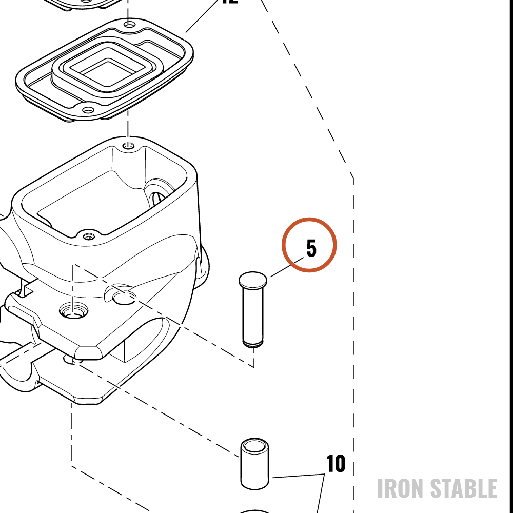 Harley-Davidson Brake Ma Cyl Assembly, Fr, 12.7mm, Bl