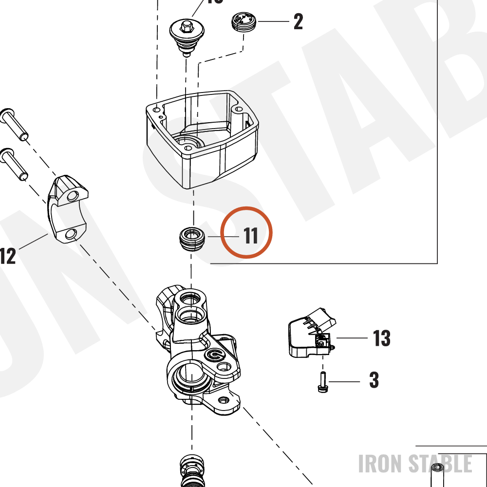 Harley-Davidson Brake Ma Cyl, Spigot, Grom