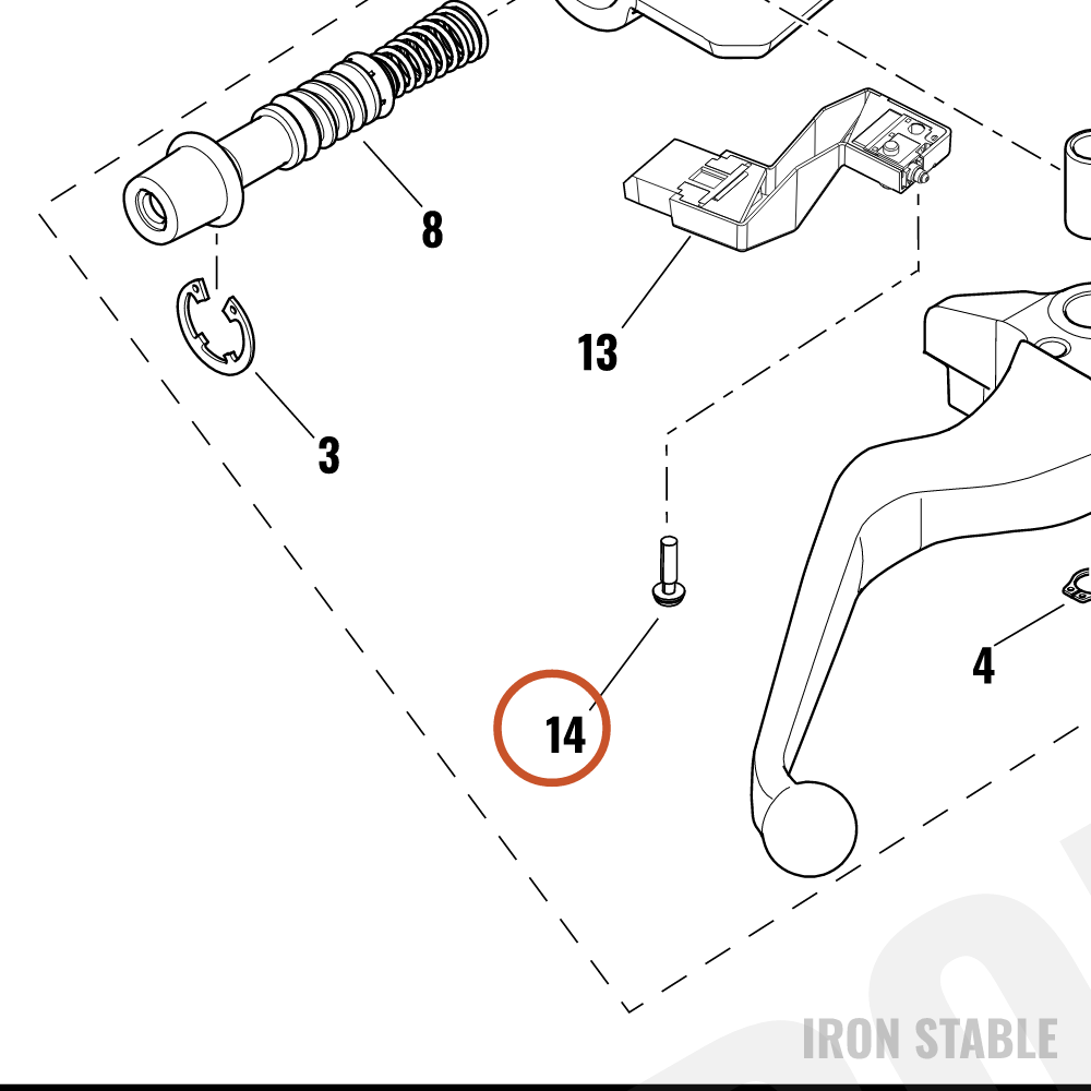 Harley-Davidson Brake Ma Cyl, Sw Scr, M3