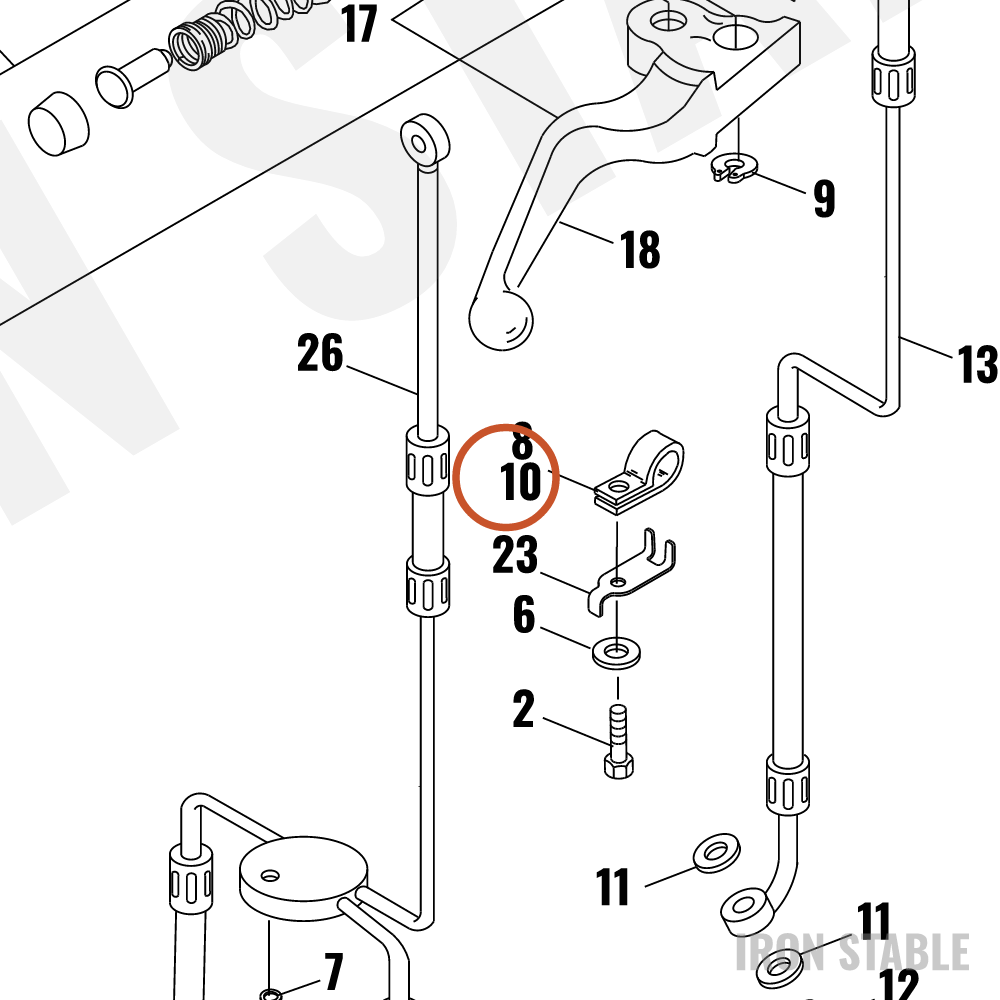 Harley-Davidson Ring, Retg, Clamp