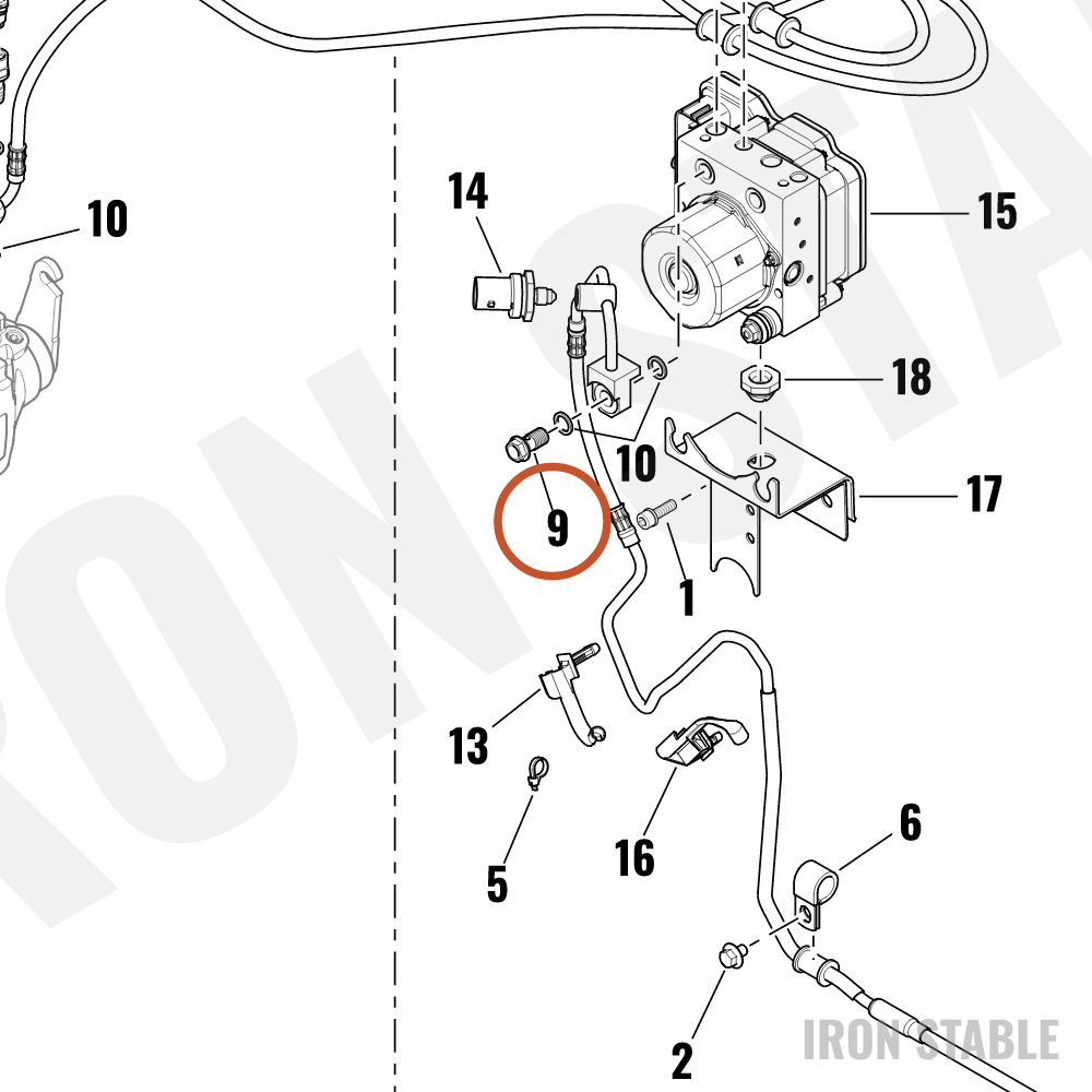 Harley-Davidson Banjo Bolt, Brakeline
