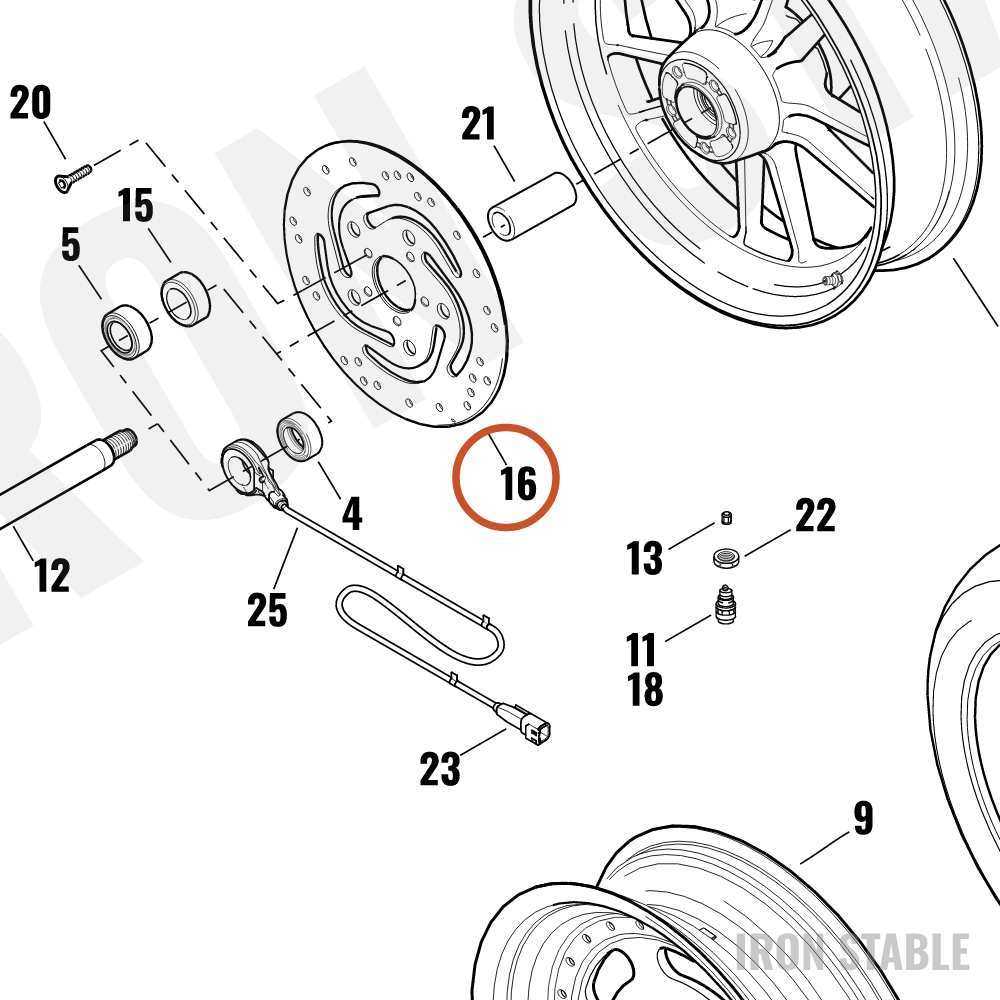Harley-Davidson Rotor, Brake, X