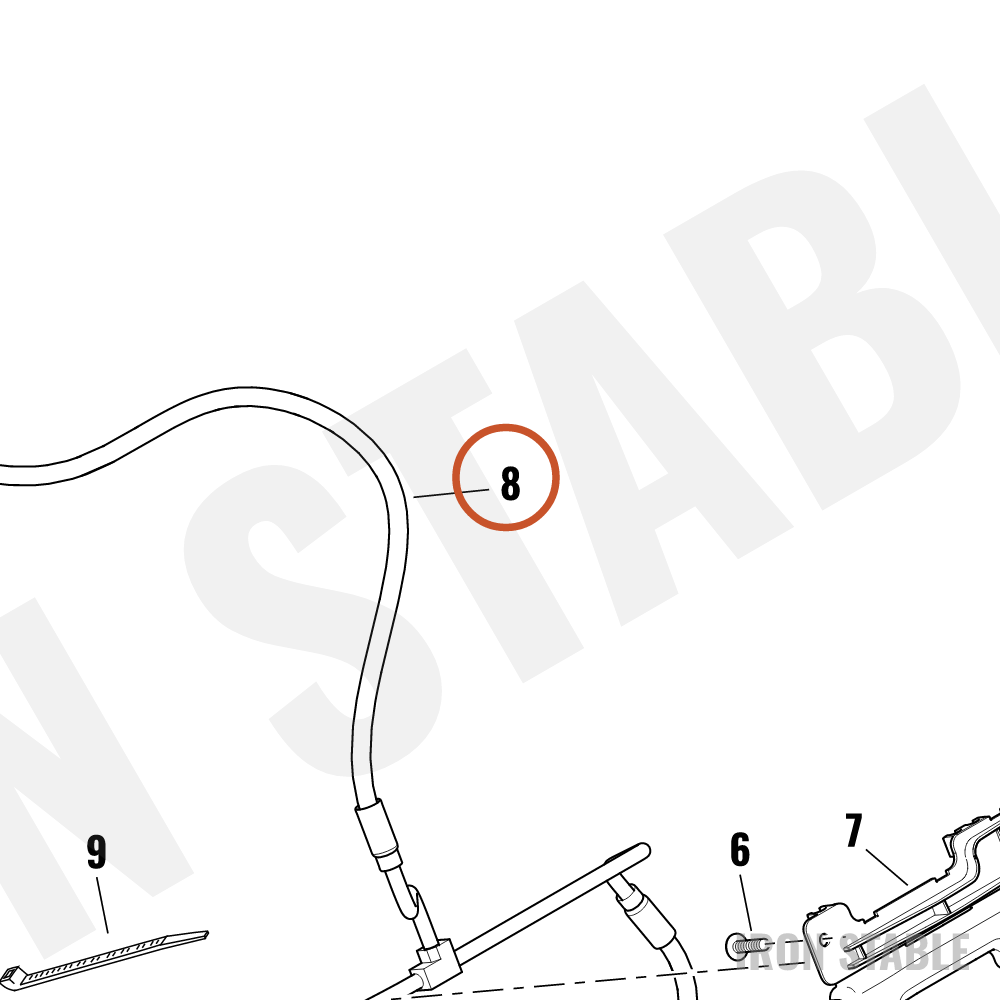 Harley-Davidson Brake Line, X