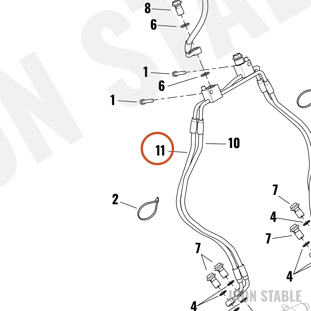 Harley-Davidson Brake Line, X