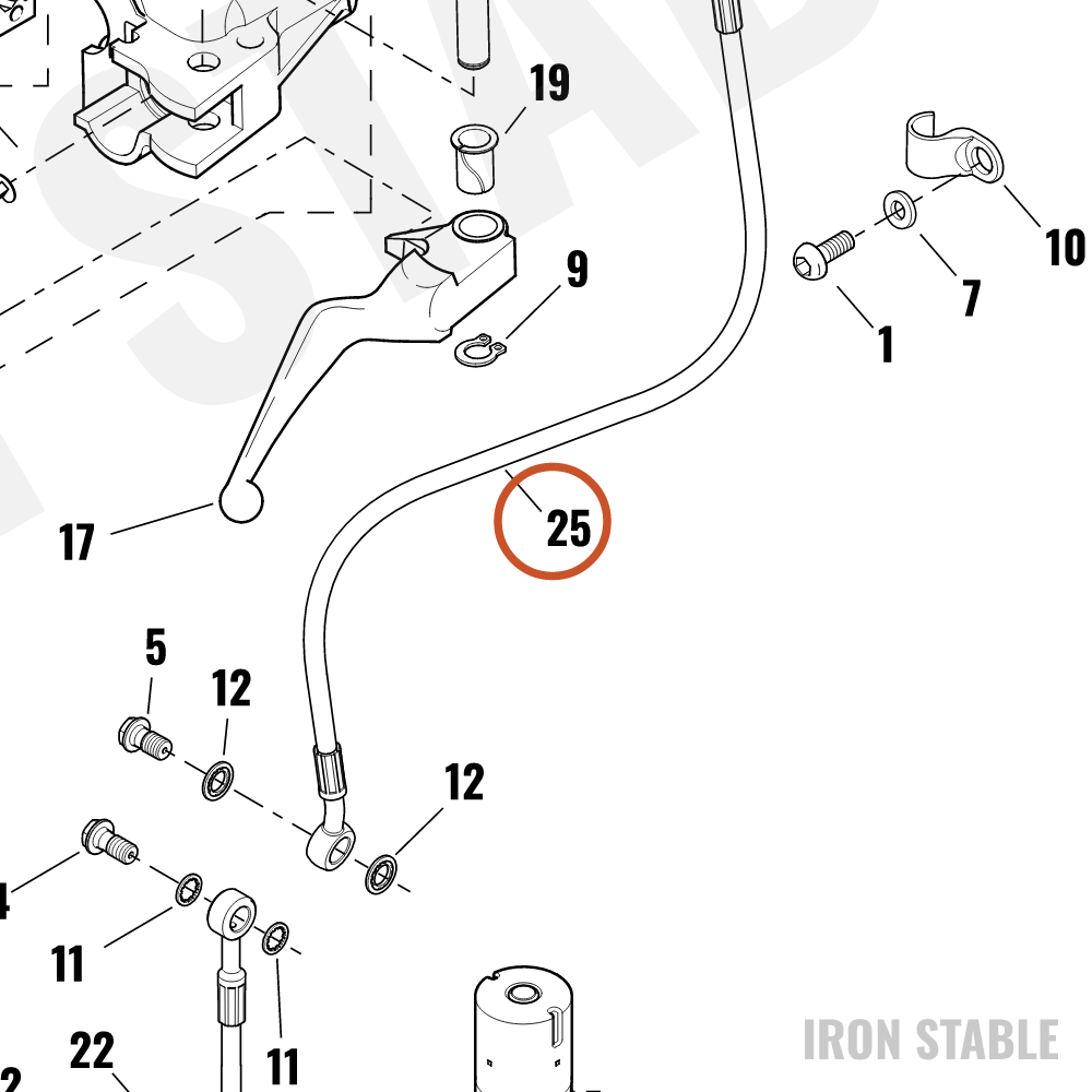 Harley-Davidson Brakeline, Front, Hcu-Mc