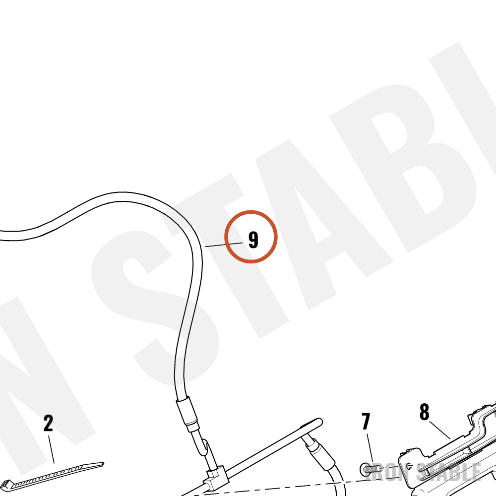 Harley-Davidson Brake Line, X