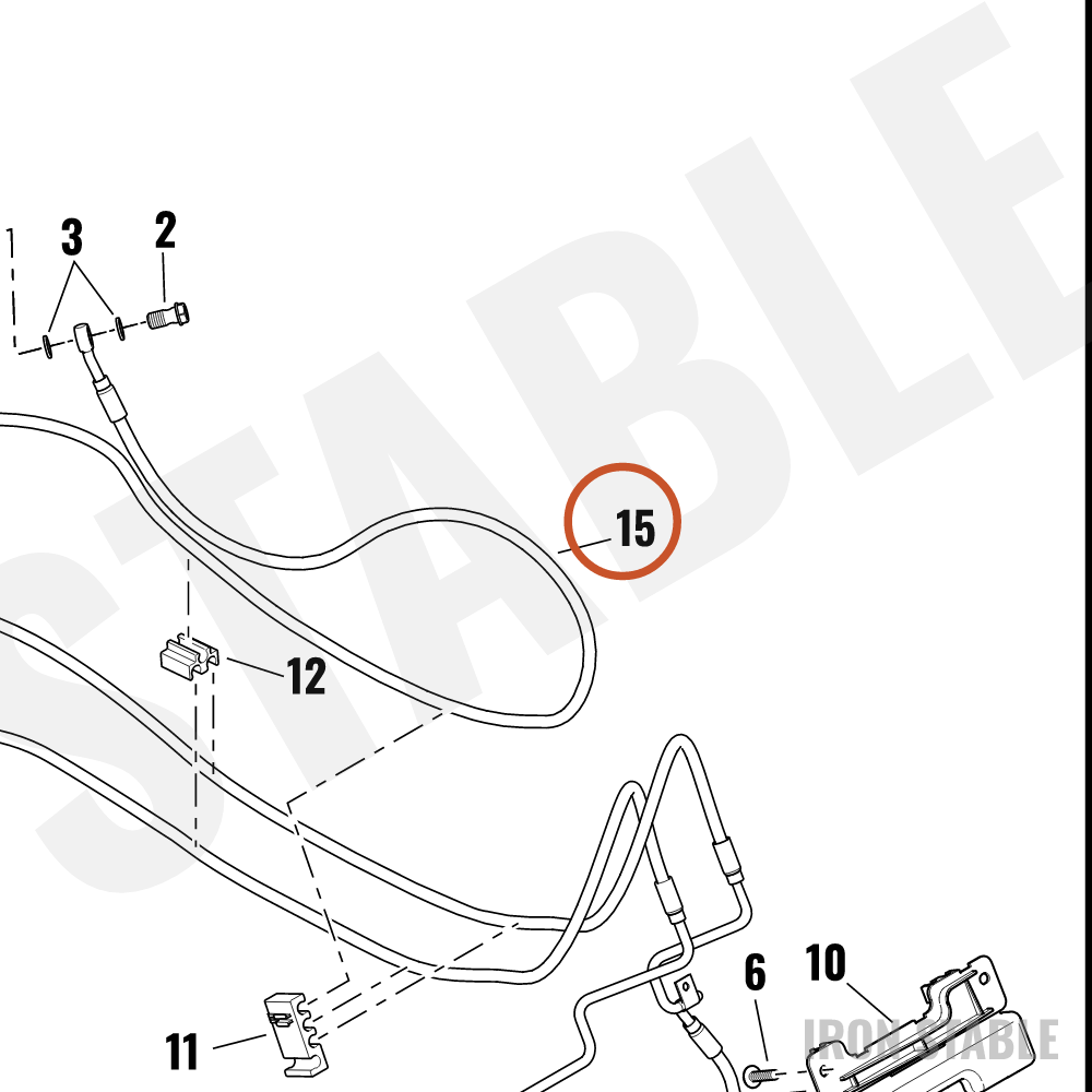 Harley-Davidson Brakeline, Front M/C To Abs