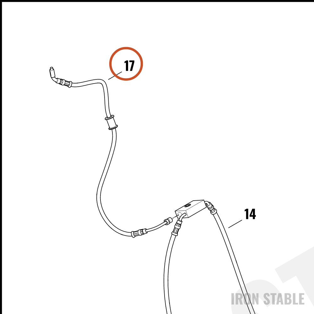Harley-Davidson Brake Line, Abs, H-Bar