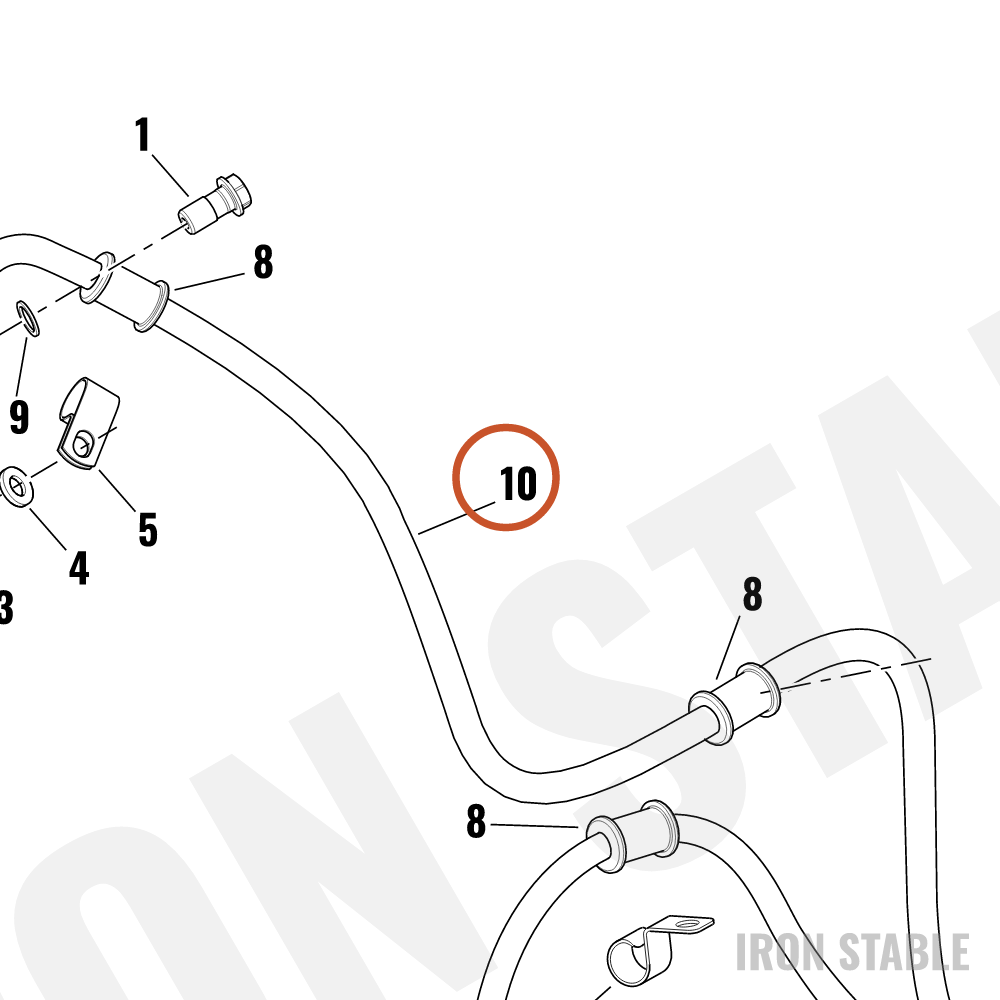Harley-Davidson Brake Line, Master Cylinder-To-
