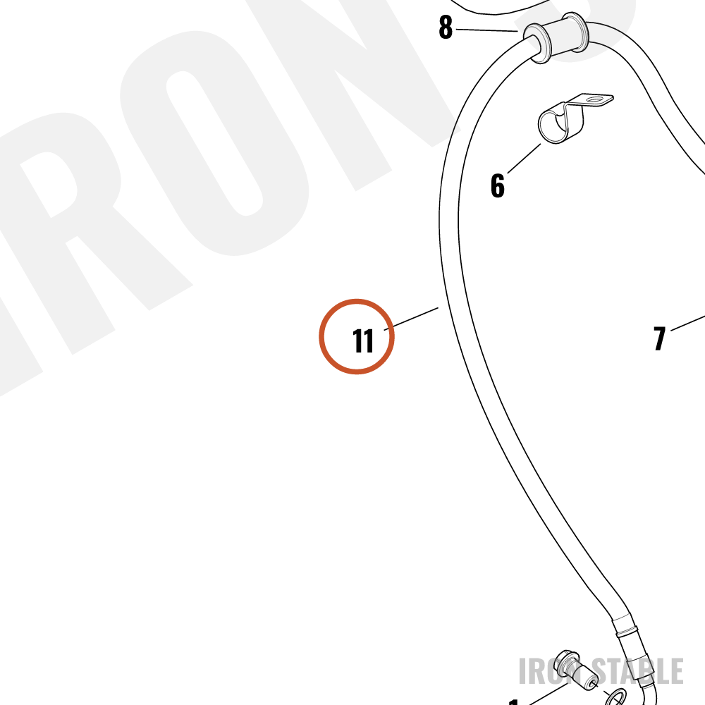 Harley-Davidson Brake Line, Fr, Lh Caliper To Rh