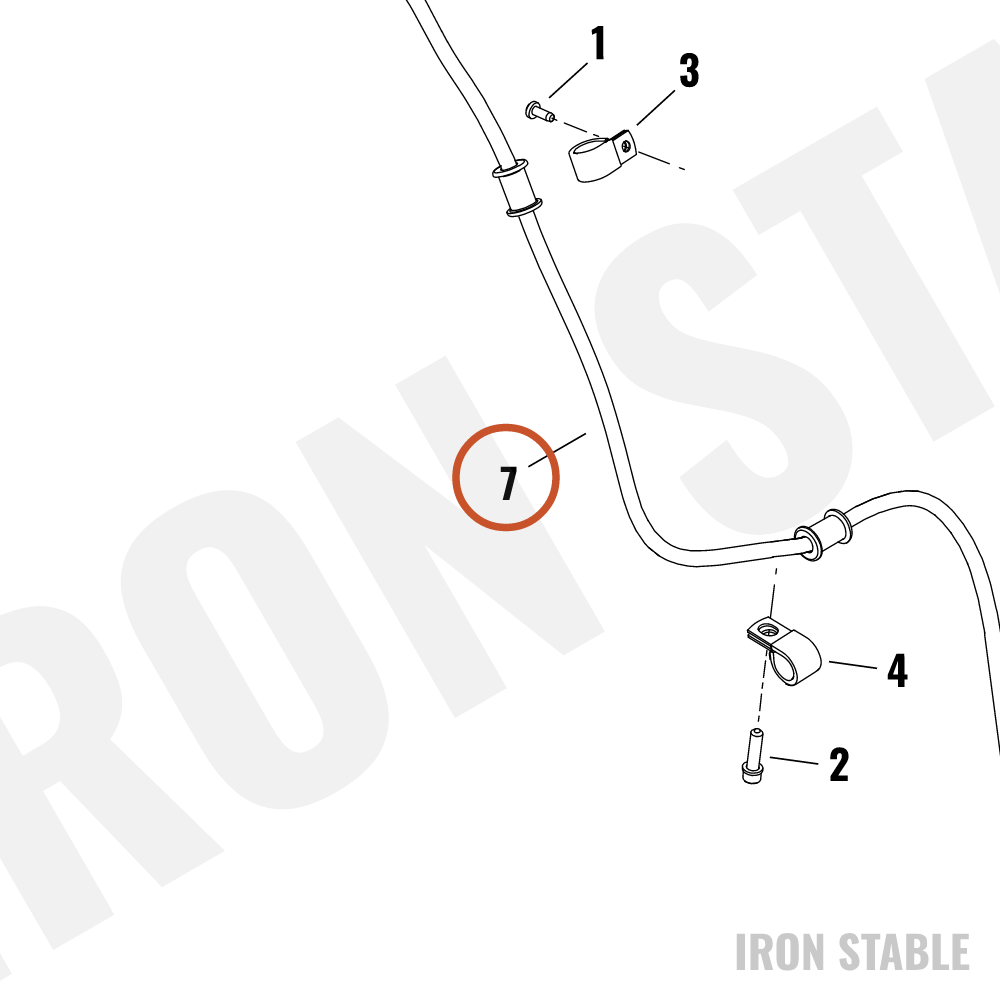 Harley-Davidson Brake Line, Non-Abs, Fr